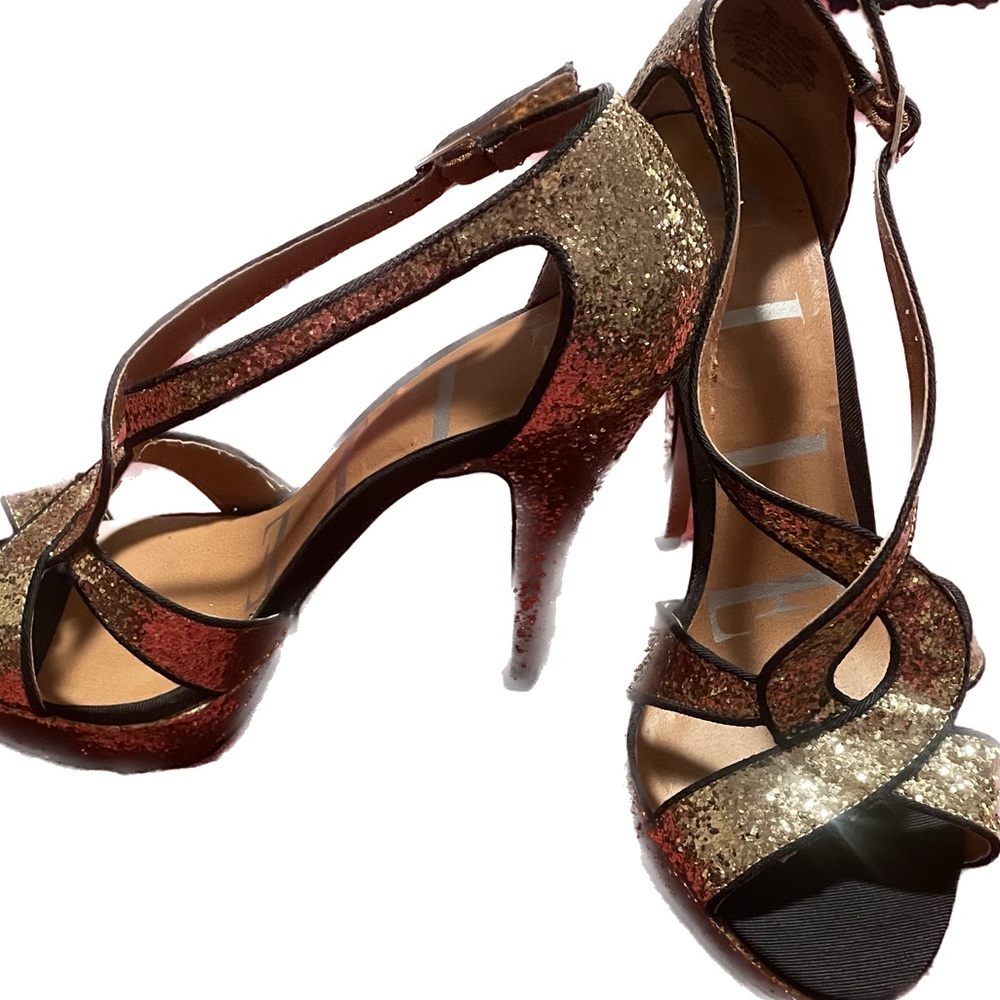 Elle size 10 Gold Glitter High Heels